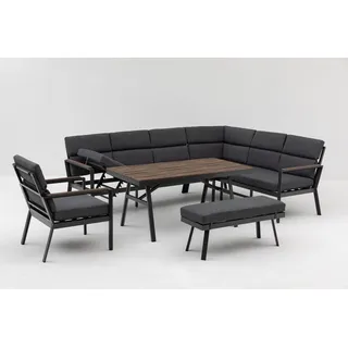 Gardissimo NARA XL OAK Ecklounge Gartenmöbel Sitzgruppe Holzoptik rechts