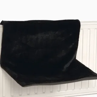 Beeztees Hängematte Sleepy schwarz 46x31x24cm Plüsch für Katzen Schlafplatz