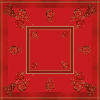 Sovie Home Tischdecke Tiffany in Rot aus Linclass® Airlaid, Einweg Weihnachtstischdecke stoffähnlich, ideal für Advents- & Weihnachtsfeiern, 80x80 cm, 1 Stück