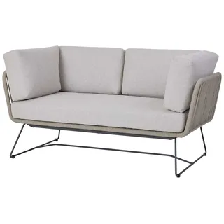 Diamond Garden Milos Lounge-Sofa Edelstahl/Rope inkl. Kissen