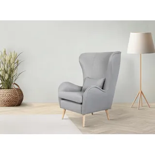Home Affaire Ohrensessel Charles Polyester 78 x 118 x 94 cm grau