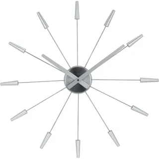 Nextime Quarz-Wanduhr 60,00 cm 2610ZI silber