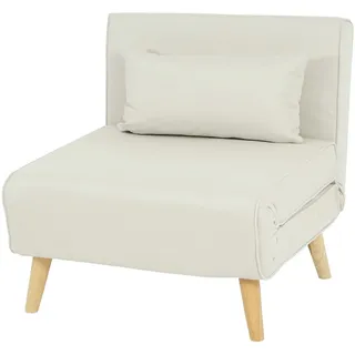 Mendler Schlafsessel HWC-D35 Stoff/Textil 0 x 0 x 0 cm Beige