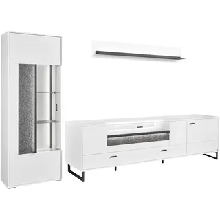 set one by Musterring TV-Wand »Deltona« 3 Stk. tlg., weiß