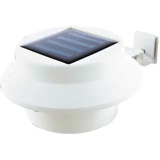 EasyMaxx Solarleuchte Edelstahl, Kunststoff 3,5 cm 3er Set weiß