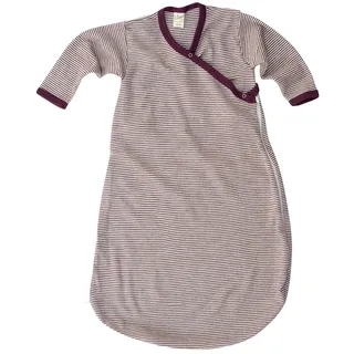 Lilano, Wickelsack Ringel, 70% Wolle (kbT), 30% Seide, 210 gr./m2 (Beere/Natur, 62-68)