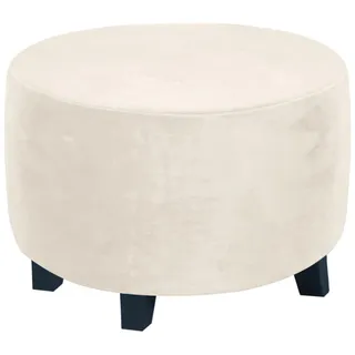 Rund Ottomane Schonbezug Hocker Bezug Stretch Hockerüberzug Hocker Hussen für Runde Fußhocker, Sitzhocker Elastisch Husse, Überzug Möbel Protector für Sofa Abdeckung ( Color : #19 , Size : Large(24-29
