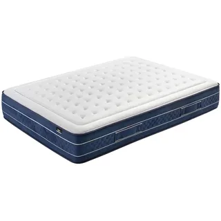 Kuo LuxDream Mattress, Memory-Schaum, blau, 200 x 200 cm