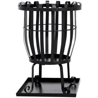 FEUERKORB Pagia“ KORB Metall Party Garten Holz verbrennen Wärme Terrasse 37x37cm
