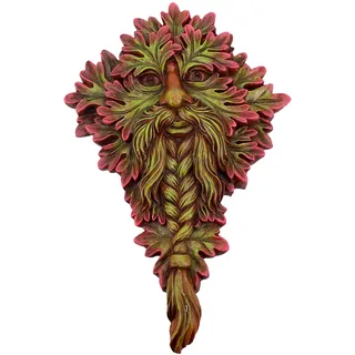 Nemesis Now Mabon Wisdom Wandschild aus Kunstharz, 21,5 cm, Rot
