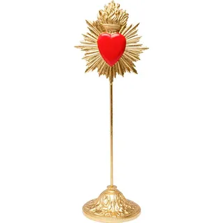 Kare Design Dekoobjekt "Flaming Heart 31cm", gold
