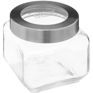 5five - einmachglas glas deckel kontur stahl "miro" 0,8l