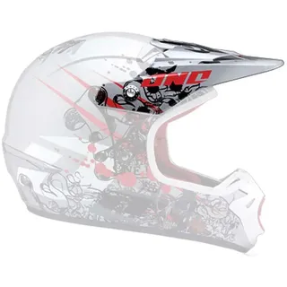 One Industries Kombat Massacre Visier - Massacre Red / Silver - One Size