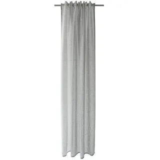 Schlaufenvorhang , Blau , Textil , Küche , 140x245 cm , Oeko-Tex® Standard 100 , Heimtextilien, Vorhänge, Fertigvorhänge, Schlaufenvorhänge