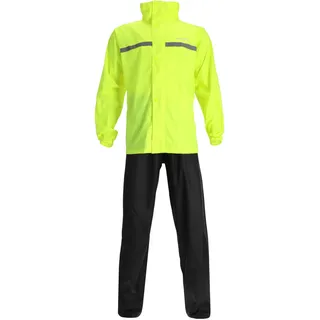 Acerbis Unisex Set Antipioggia Line, Regenanzug 2-tlg. - Neon-Gelb/Schwarz - L