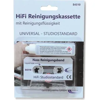 Hochwertige HiFi Audio Reinigungskassette MC + Reinigungsfluid für Kassettenrekorder