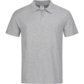 Stedman ST3000 | Herren Poloshirt-Piqué 100 - Farbe: Grey Heather - Größe: 3XL - Grau