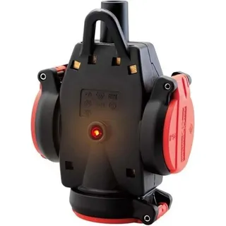 ABL ULTRA Dreifach-SCHUKO- 1173543 Kupplung ULTRA rot/schwarz
