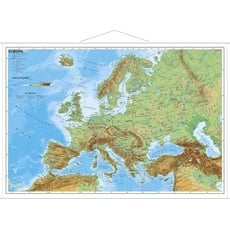 Europa, physisch 1 : 11 000 000. Wandkarte Mini-Format