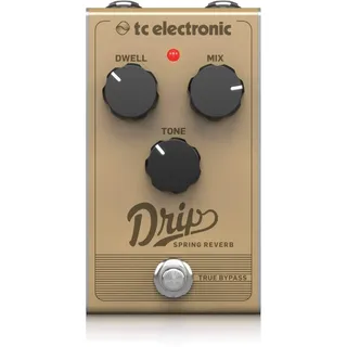 TC Electronic DRIP SPRING REVERB Retro-Federhall mit einstellbarer Dwell, Mix und Tone für funkelnden Reverb-Sound