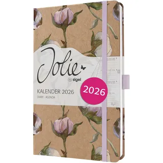 Sigel Wochenkalender J6805 A5 flieder/rose 2026