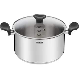 Tefal Dutch Oven 24 cm - Vielseitiger Kochtopf für jeden Anlass - Silber