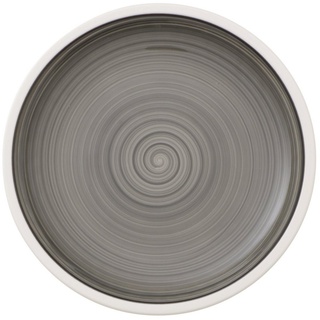 Villeroy & Boch Villeroy und Boch Manufacture Gris Brotteller 16 cm, Premium Porzellan, Grau