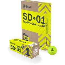 Seed SD-01 The Pro One Golfball, Urethan, 3-teilig, Gelb