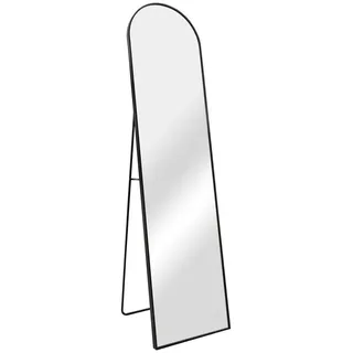 [en.casa] Standspiegel Bugnara 38,4 x 160 x 158,4 cm Schwarz