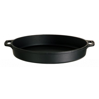 ALLGRILL Gusseisenpfanne mit Griffen, 30 cm, Pfanne, + Kochtopf, Schwarz