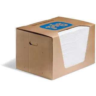 New Pig MAT440 PIG Oil Mat, 83.6 L Absorbency, 51 cm Length x 38 cm Width, 100 Pad/Dispenser, White (Pack of 100)