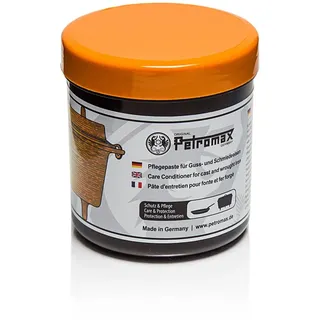 Petromax Pflege- und Einbrennpaste für Gusseisen und Schmiedeeisen - Naturprodukt für Dutch Oven und Schmiedeeisenpfanne - kombiniert Schutz, Pflege und Reinigung - 200 ml