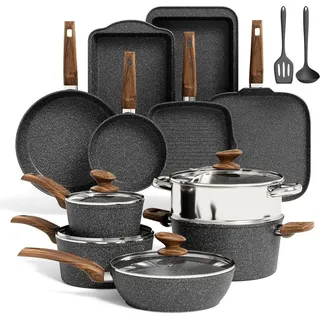 kitchen academy better living through cooking perfection Induktions Töpfe Set 17-tlg. Kochtopf