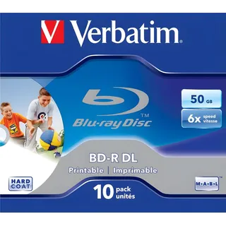 Verbatim BD-R DL 50GB 6x beschreibbar, 10er Pack