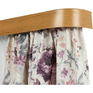 SN DECO GROUP Vorhangschiene »SH1« 1 läufig-läufig Fixmaß Set 1-läufig, inkl. Rundbögen, Blende 7,5 cm, vorgebohrt, Innenlauf, schwarz