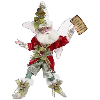 Goodwill Mark Roberts Weihnachtsmann-Fee mit Weihnachtsliste, 25 cm, Rot / Grün