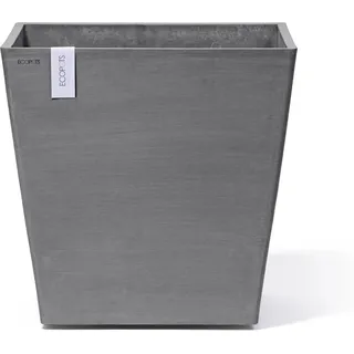 Ecopots Pflanztopf Rotterdam Rollen Grau (HxBxT) 49,7 x 50 x 50 cm