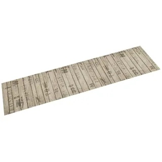 vidaXL Küchenteppich Waschbar Zaun 60x300 cm Samt