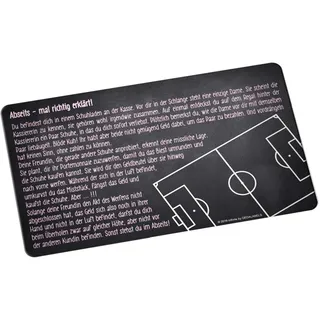 GEDALABELS 12146 Fußball Abseits für Frauen Brotbrett, Frühstücksbrett, Frühstücksbrettchen, Brett, Brettchen, Melamin, Schwarz