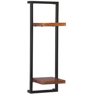 MiaMöbel Wandregal Madras 25 x 75 cm Braun
