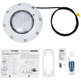 LED Poolbeleuchtung - Unterwasserlampe - 460 LEDs - Wasserdicht - Farbwechsel RGB - Eigenständige Installation - ABS+PC - Leuchtmittel enthalten - Mehrfarbig