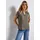Split Neck Bluse Beige 34