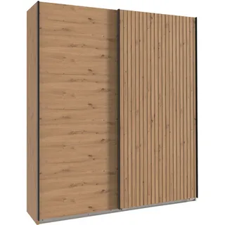 WIMEX Schwebetürenschrank Andorra 200 x 216 x 65 cm Beige/Braun