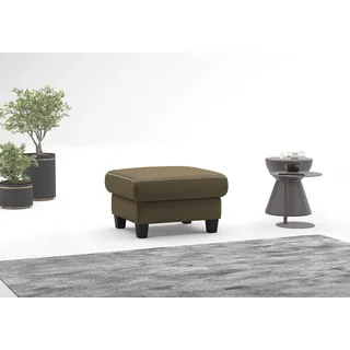OTTO home Polsterhocker Varese Kreuznaht in beige 77 x 49 x 67 cm Olive