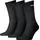 Tennissocken 3er Pack Schwarz 43-46