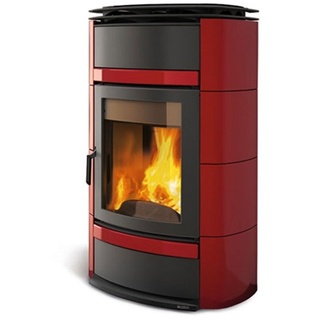 La Nordica wasserführender Kaminofen Norma S Idro D.S.A. rot 19,5 kW