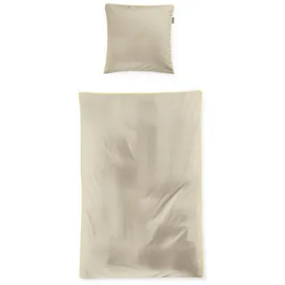 IRISETTE Tokio 8607 Gestreift Baumwolle Gelb 135 x 200 cm + 2 x 80 x 80 cm