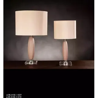 Tischlampe beige Kristall Kronleuchter klassische Tischschirmleuchte neu - Beige