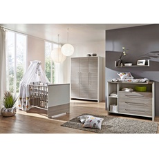 Bild Kinderzimmer Eco Silber 3-tlg. mit 3-türigem Schrank