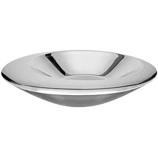 Fink "Visto" silber (silberfarben), H:8cm Ø:43cm, Edelstahl, Dekoschalen, doppelwandig